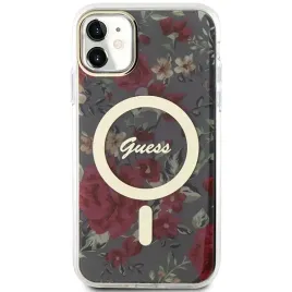 etui-guess-flower-magsafe-na-iphone-11-xr-zielone