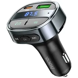hoco-ladowarka-samochodowa-usb-a-typ-c-z-wyswietlaczem-transmiter-fm-bt