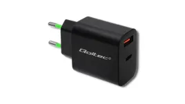 qoltec-ladowarka-sieciowa-18w-5-12v-1-5-3a-usb-typ-c-pd-usb-qc-3-0-czarna