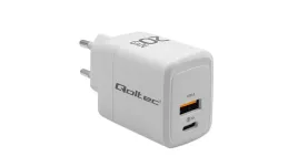 qoltec-ladowarka-sieciowa-20w-gan-5-20v-1-5-3a-1-x-usb-c-pd-1-x-usb-qc-3-0