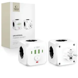 tech-protect-pcl3x4-listwa-zasilajaca-2-usb-2-type-c-3-gniazda-biala