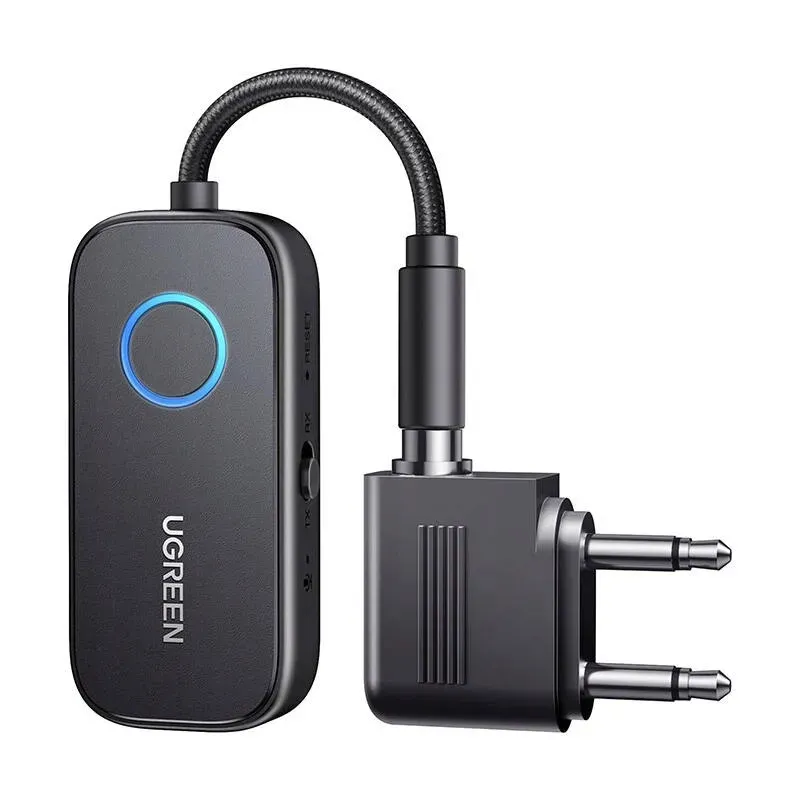 adapter-bluetooth-5-3-ugreen-cm671-tx-rx-mini-jack-3-5mm-do-samolotu-stan-nowy