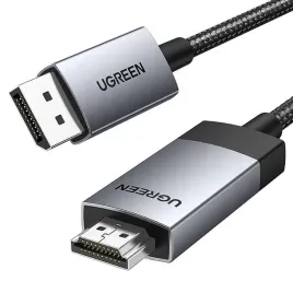 kabel-ugreen-dp119-15774-displayport-hdmi-4k-60hz-2m-szary
