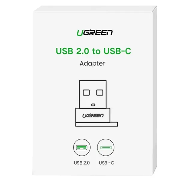 adapter-ugreen-usb-c-do-usb-a-2-0-480mbps-3a-czarny-waga-z-opakowaniem-0-02-kg