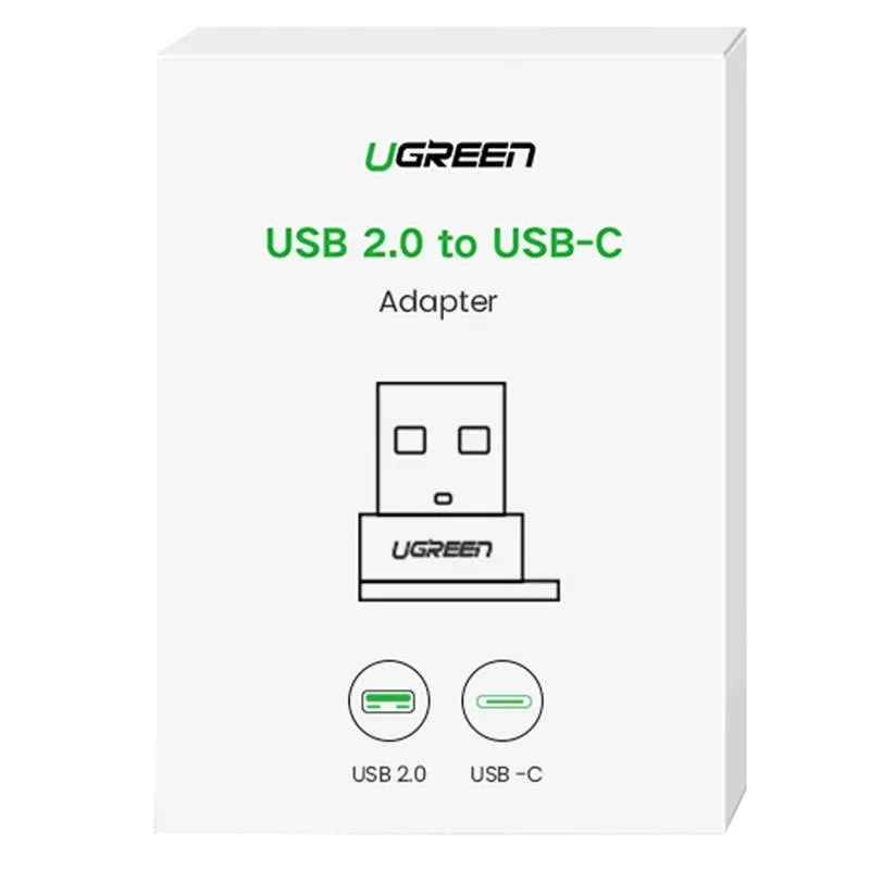 adapter-ugreen-usb-c-do-usb-a-2-0-480mbps-3a-czarny