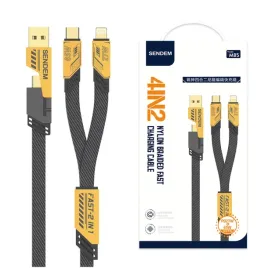 kabel-usb-c-27w-65w-pd-szybkie-ladowanie-sendem-m85-4w1-zolto-czarny