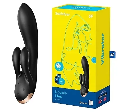 wibrator-satisfyer-double-flex-rabbit-aplikacja-punkt-g-czarny-stan-nowy