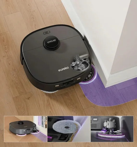 robot-sprzatajacy-eureka-e20-plus-lidar-stacja-samooprozniajaca-funkcje-robota-automatyczne-oproznienie-pojemnika-automatyczny-powrot-do-bazy-programator-pracy-wirtualna-sciana-zdalne-sterowanie