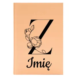 kalendarz-a5-2026-brzoskwiniowy-personalizowany-na-prezent-z-imie-wzory