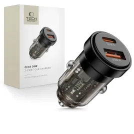 2-x-tech-protect-cc03-2-port-car-charger-pd30w-qc3-0-black