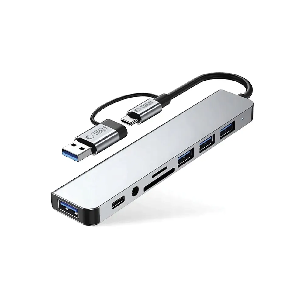 adapter-tech-protect-hb06-hub-adapter-8w1-typ-c-usb2-0-usb3-0-sd-tf