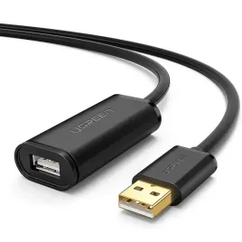 2-x-kabel-usb-2-0-ugreen-us121-aktywny-5m-wzmacniacz-sygnalu-czarny