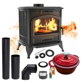 piec-wolnostojacy-zeliwny-koza-k6-fi150-caly-zestaw-do-montazu-garnek