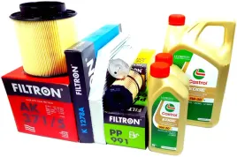 4-filtry-filtron-7l-oleju-castrol-5w30-a4-b8-a5-8t-q5-8r-3-0-tdi