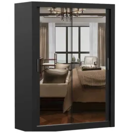 szafa-przesuwna-milan-150x64-czarny-czarny-lustro-polki-pojemna-producent