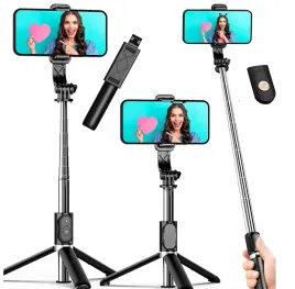 Zdjęcie produktu KIJEK DO SELFIE STICK 3w1 TRIPOD STATYW + PILOT BLUETOOTH Z UCHWYTEM NA TEL