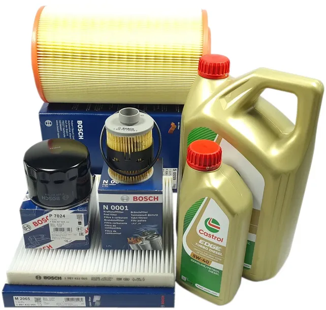 4 FILTRY BOSCH 6L OLEJU CASTROL 5W40 FIAT DUCATO III 2.3 D 2006-2012