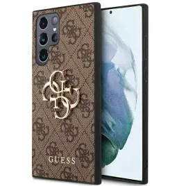etui-guess-guhcs22l4gmgbr-s908-s22-ultra-brazowy-brown-hardcase-4g-big-meta