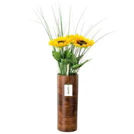 wazon-ceramiczny-tuba-brazowy-flakon-wysoki-315cm