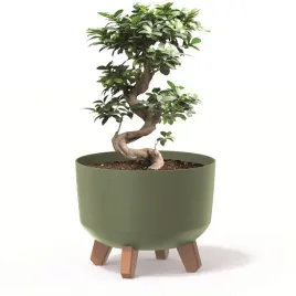 donica-okragla-39cm-misa-mat-nozki-wklad-zielona