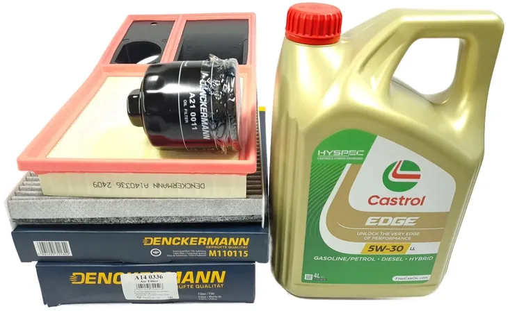 FILTRY 4L OLEJU CASTROL 5W30 IBIZA III IV FABIA I II POLO IV V 1.4 16V