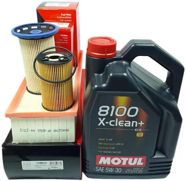 3 FILTRY 5L OLEJU MOTUL 5W30 CC B7 PASSAT B7 SHARAN II TIGUAN I 2.0 TDI
