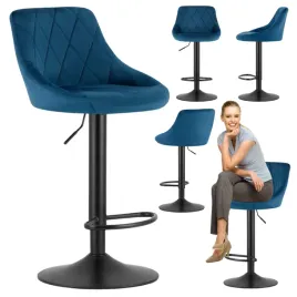 hoker-stolek-barowy-obrotowy-regulacja-wysokosci-podnozek-welur-granatowy