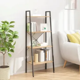 vidaxl-regal-drabina-z-4-polkami-jasnobrazowo-czarny-56x35x140-cm
