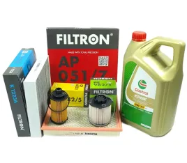 filtry-filtron-5l-oleju-castrol-5w30-cascada-zafira-c-2-0-cdti-b20dth-170km