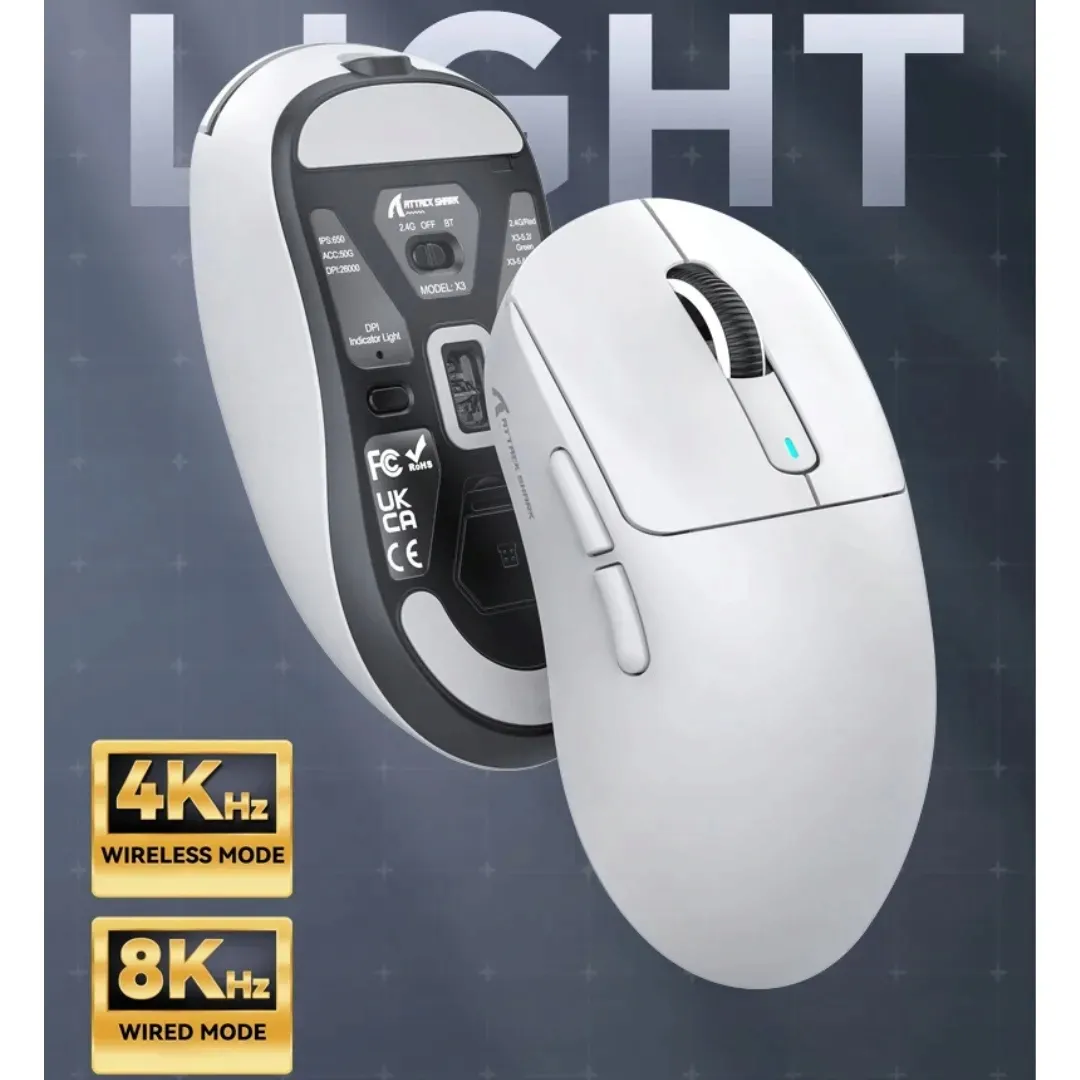 attack-shark-x3pro-three-modes-4k-8k-gaming-mouse