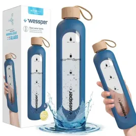 bidon-szklany-butelka-szczelna-na-wode-1l-1000ml-wessper-w-etui-silikonowym