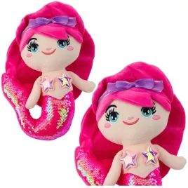 pluszowa-syrenka-przytulanka-ogon-w-cekiny-intensywny-roz-28cm-lean-toys