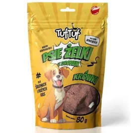 przysmak-dla-psa-tuf-tuf-psie-zelki-krowki-drobiowe-80g