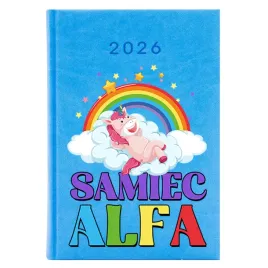 kalendarz-ksiazkowy-a5-2026-blekitny-zabawny-na-prezent-samiec-alfa-wzory