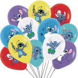 balony-urodzinowe-lilo-i-stitch-sticz-zestaw-balonow-12-sztuk