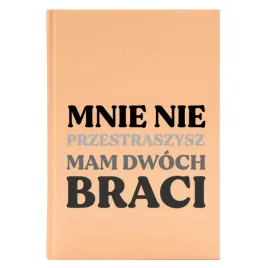 kalendarz-ksiazkowy-a5-2026-brzoskwiniowy-na-prezent-mam-dwoch-braci-wzory