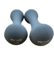 hantle-zestaw-promic-2x5kg-szare-zeliwo-w-gumie