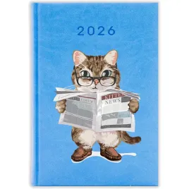 kalendarz-ksiazkowy-2026-kitten-news-piekny-prezent-planer-terminarz-wzory