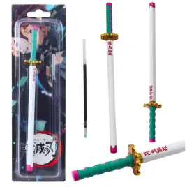 dlugopis-miecz-katana-anime-metalowy-czarny-tusz-wymienny-wklad-turkus-lean