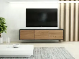 szafka-pod-telewizor-komoda-rtv-160-czarny-mat-dab-casella-brazowy-egger