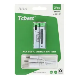 2-x-tcbest-bateria-akumulatorowa-r3-aaa-220-mah-z-gniazdem-typ-c-kabel