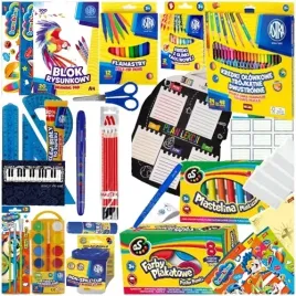 wyprawka-szkolna-xxxl-kredki-plastelina-astra-farby-bloki-zeszyty