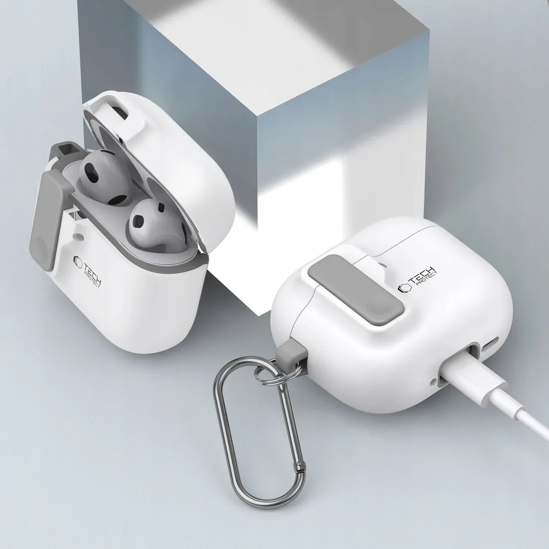 2-x-etui-tech-protect-slim-hook-na-airpods-4-biale