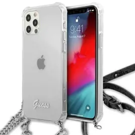 2-x-etui-guess-hardcase-iphone-12-12-pro-61-przezroczyste-z-lancuszkiem