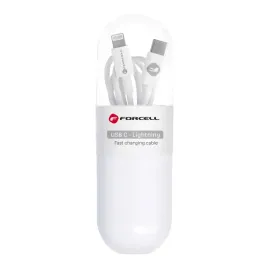 2-x-forcell-c291-kabel-typ-c-do-lightning-pd-27w-tuba-1-m-bialy