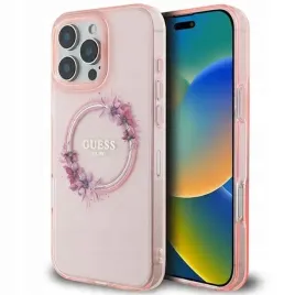 2-x-etui-guess-iml-flowers-wreath-magsafe-na-iphone-16-pro-max-rozowe