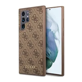 2-x-etui-guess-4g-metal-gold-logo-na-samsung-galaxy-s23-ultra-brazowe