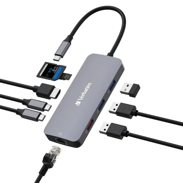 hub-usb-c-do-laptopa-9w1-hdmi-4k-ethernet-sd-usb-producent-verbatim