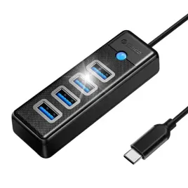 adapter-hub-orico-pw4u-usb-c-do-4x-usb-3-0-czarny