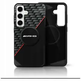 2-x-etui-amg-double-layer-rhombs-magsafe-do-samsung-galaxy-s25-czarno-czerw